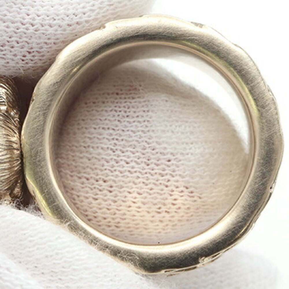 CHANEL Gold Pearl Logo Ring - Picture 5 of 7